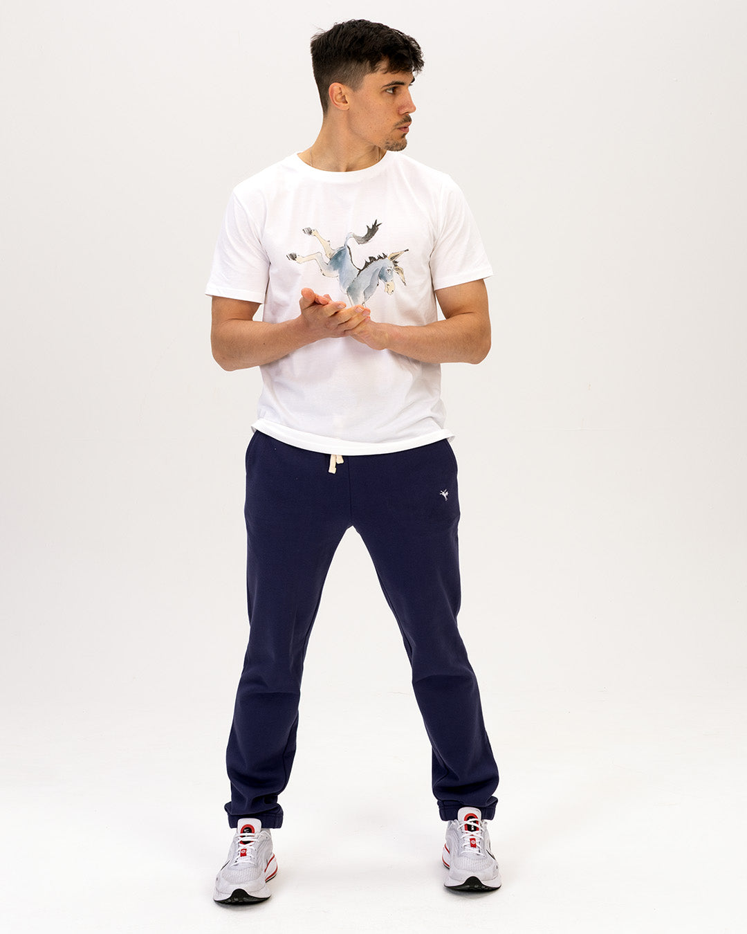 Navy Straight Leg Joggers