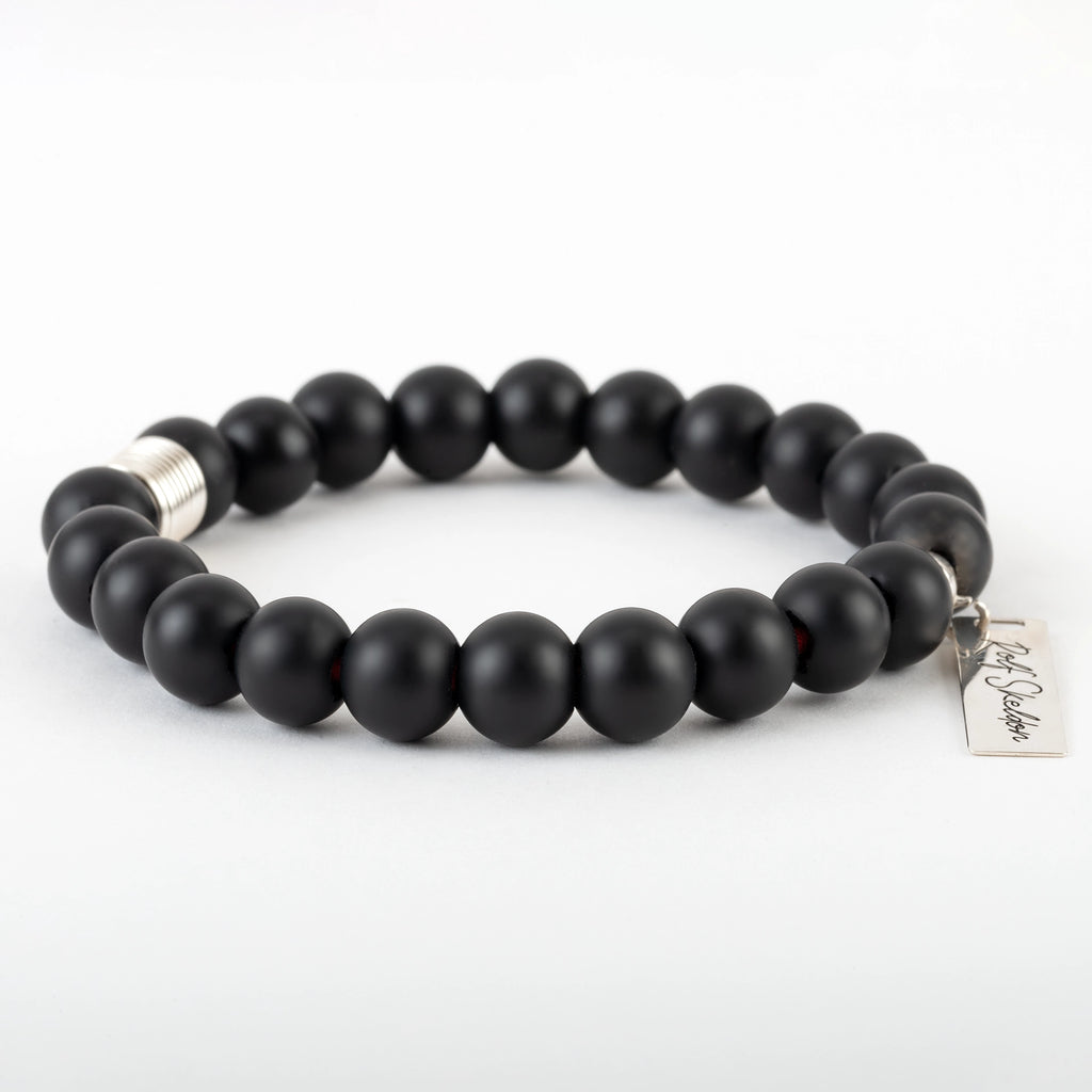 Black Onyx Beaded Bracelet