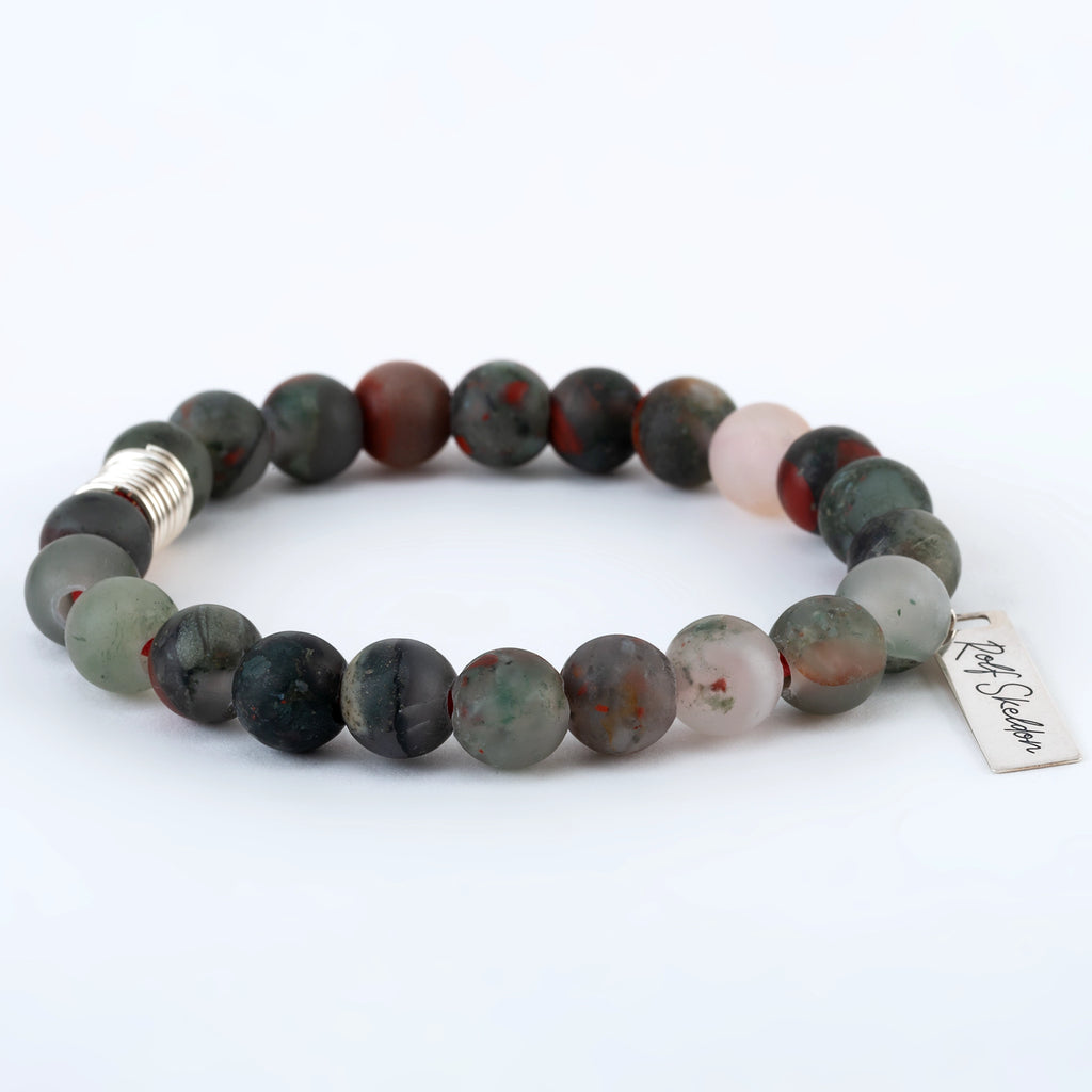 bloodstone beaded bracelet