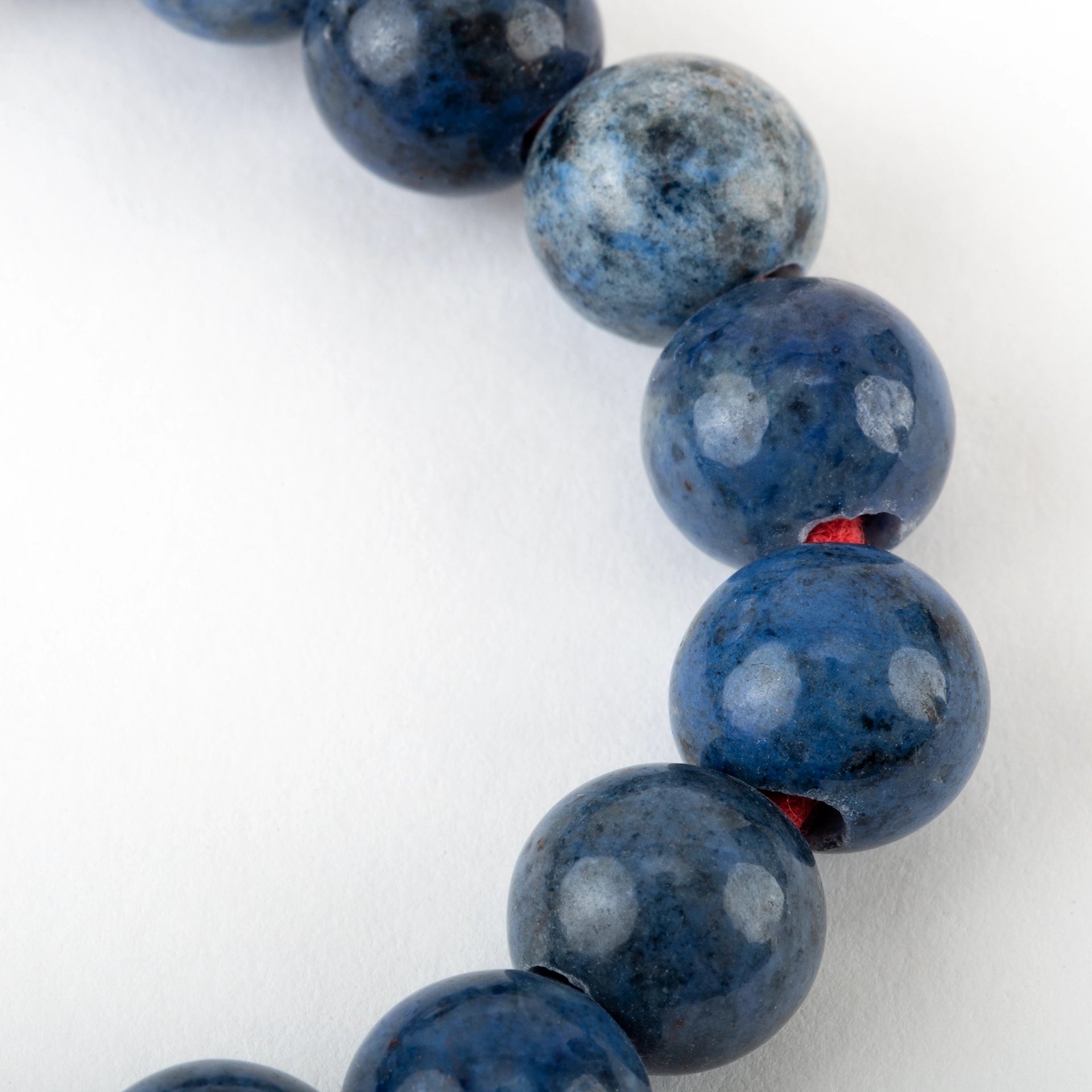 Blue Dumortierite Beaded Bracelet