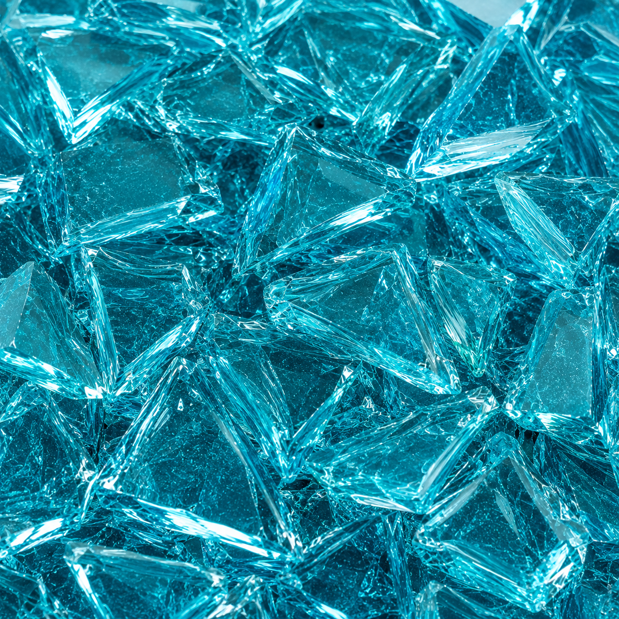 Frosted Cube Recycled Glass Bead Bracelet