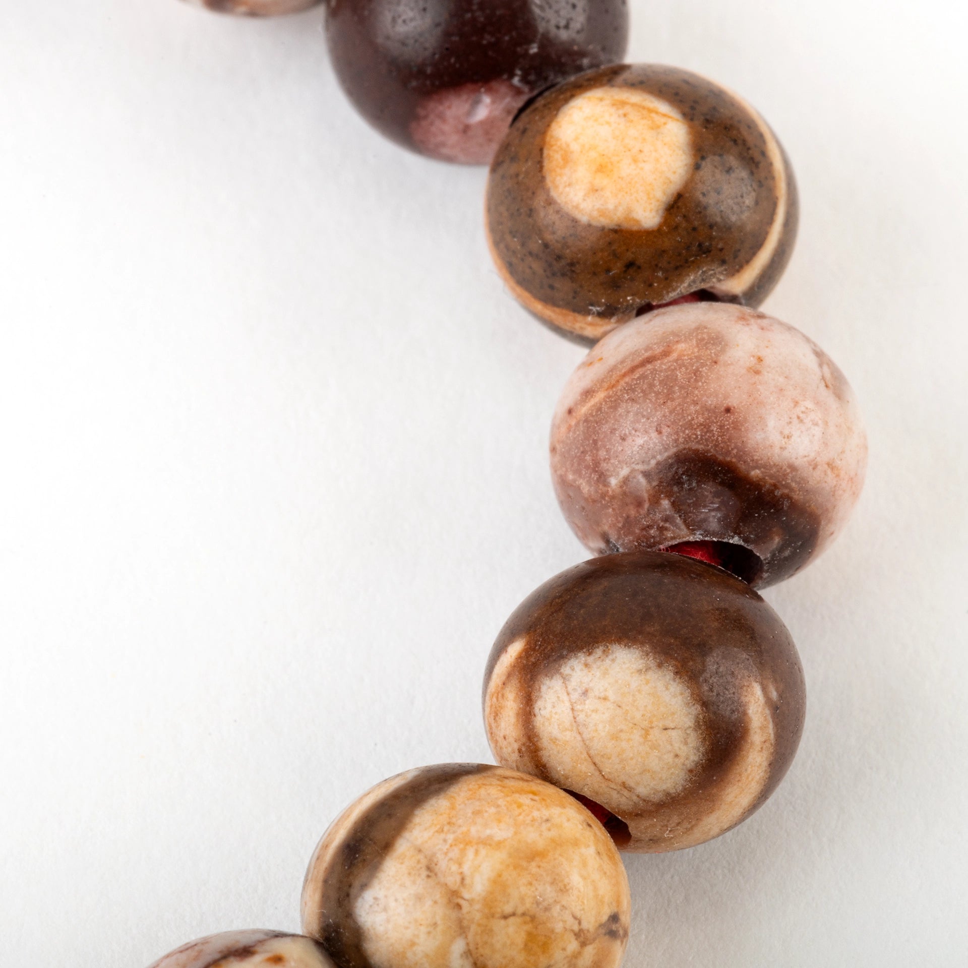 Brown Zebra Jasper Beaded Bracelet