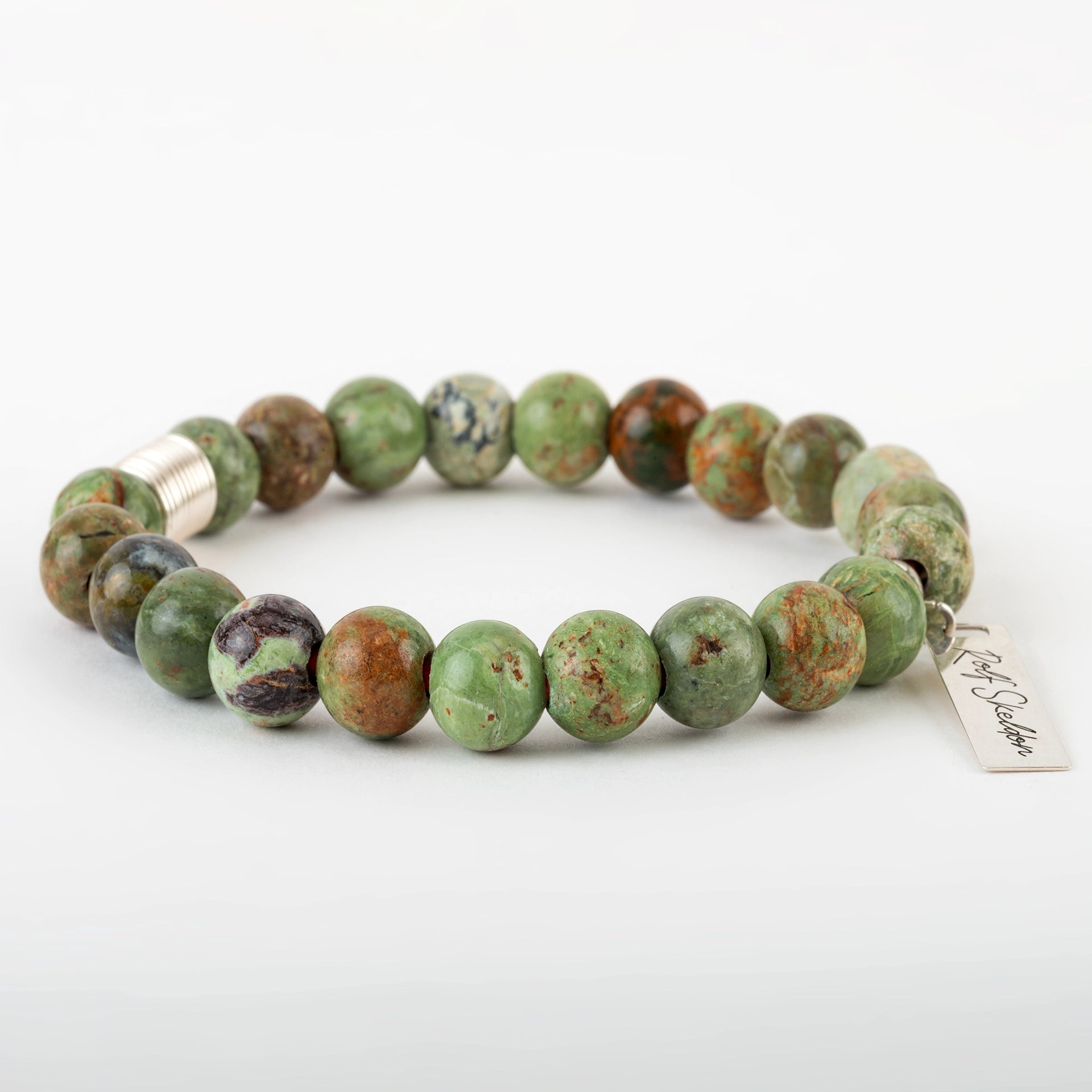 Green Opal Beaded Bracelet