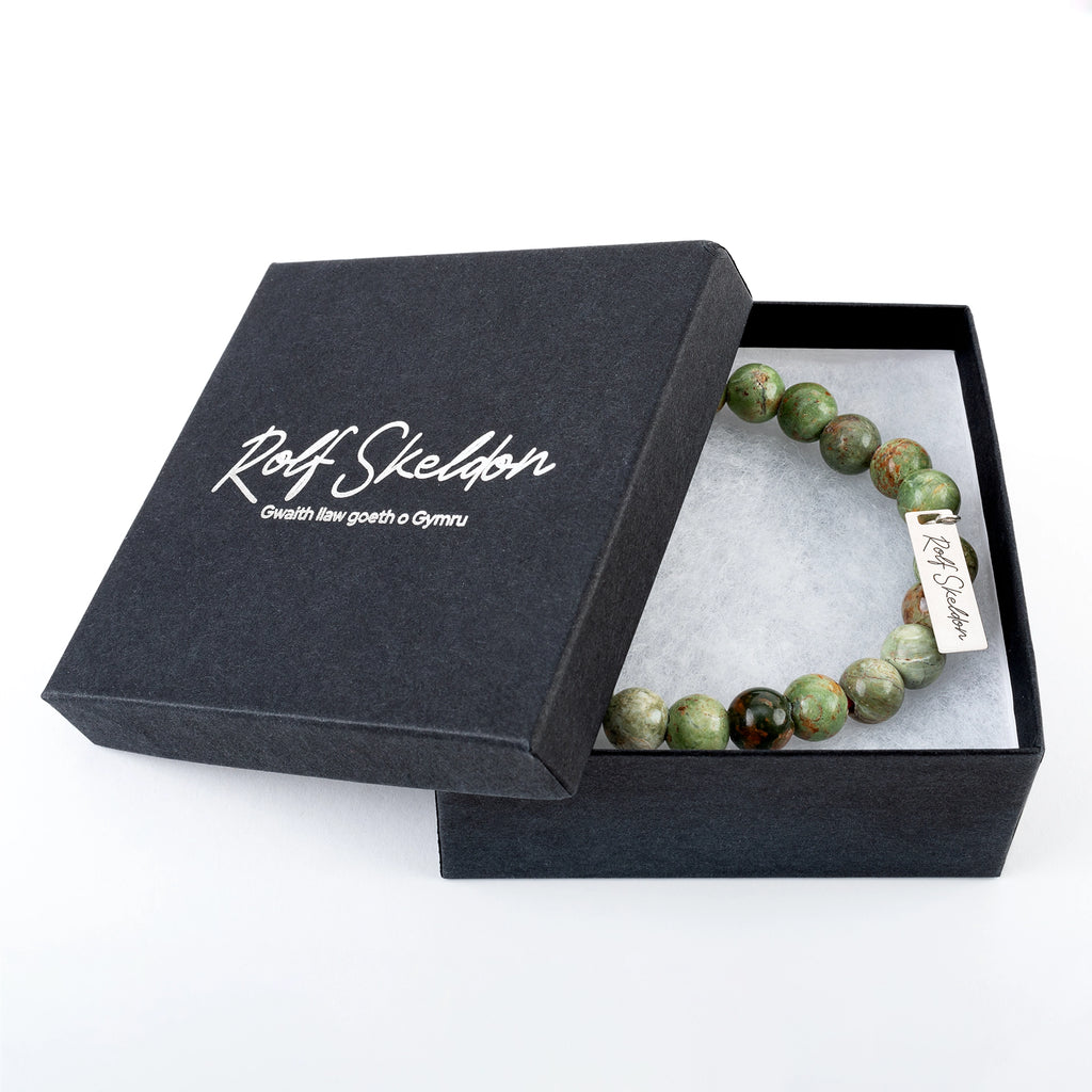 Green Opal Beaded Bracelet