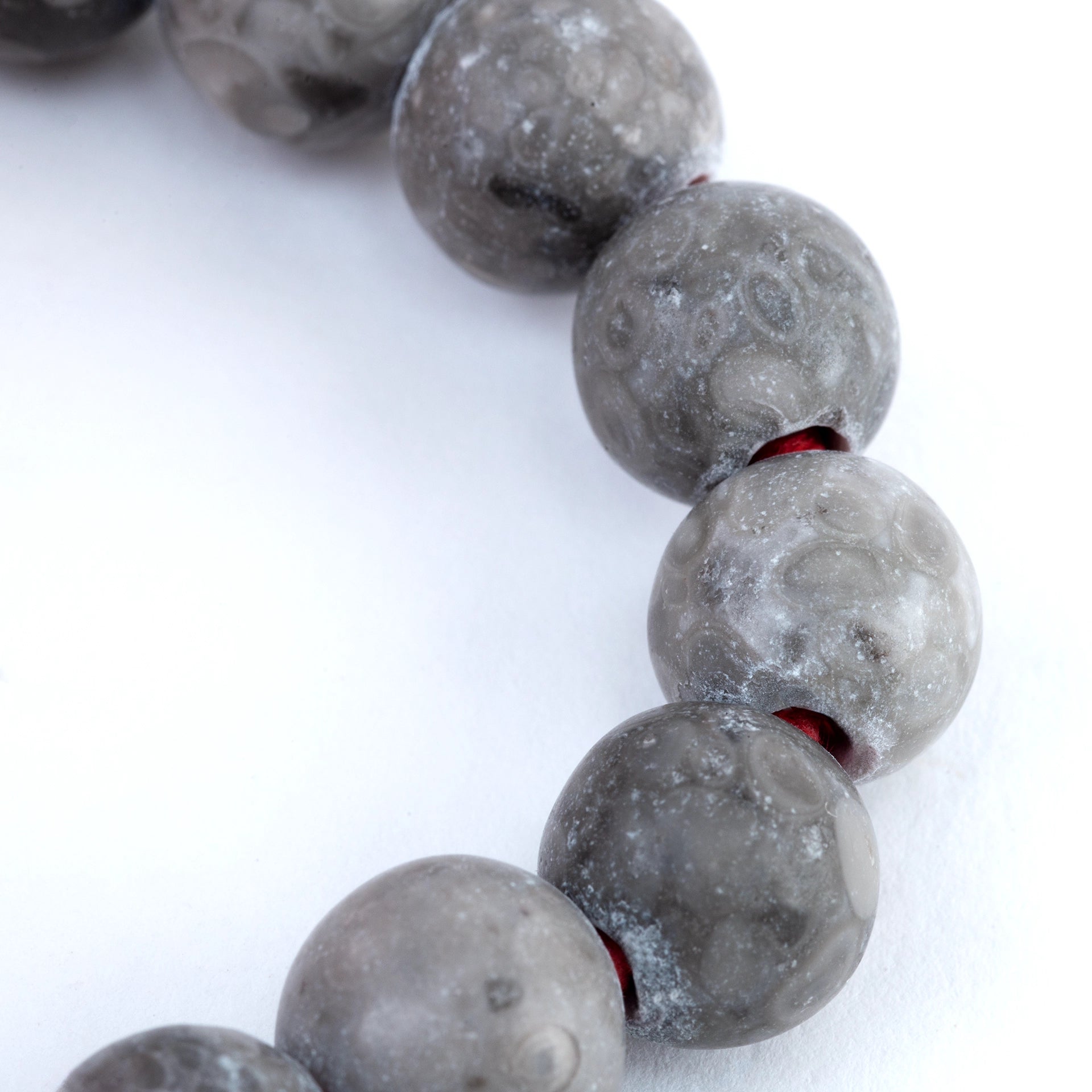 Grey jasper beads
