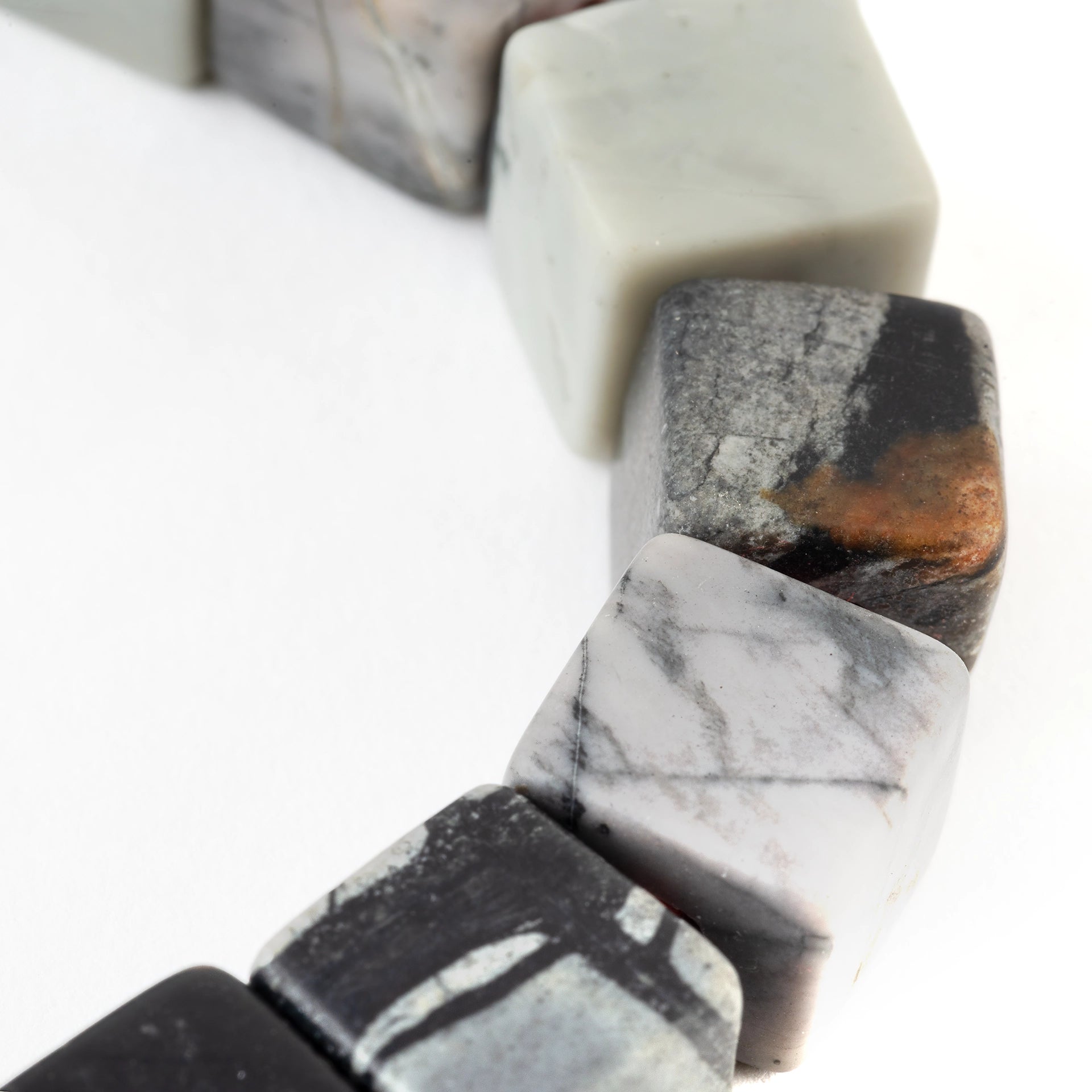 Picasso Jasper Cube Bracelet