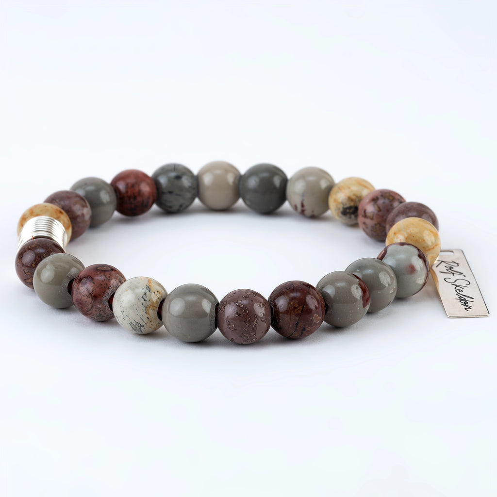 porcelain Jasper beaded bracelet