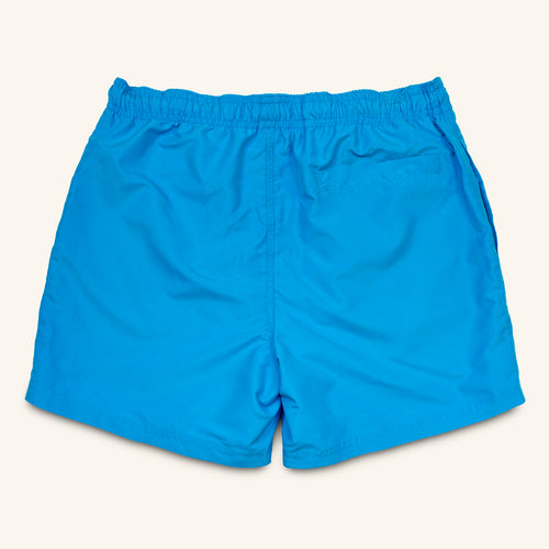 blue recycled swim shorts