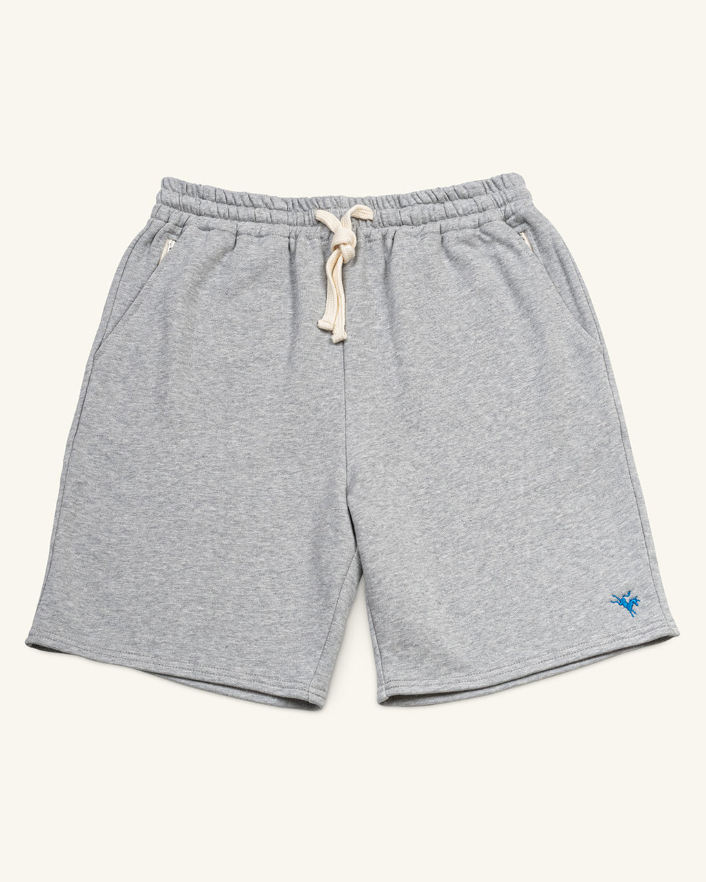grey marl French terry gym shorts